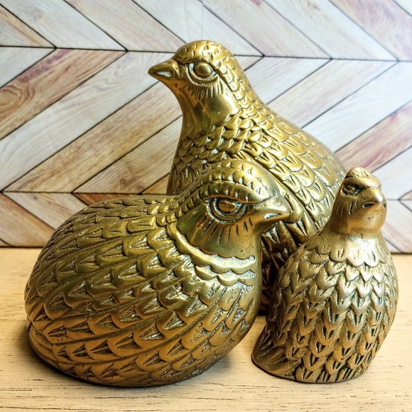 Accents Vintage Brass Quails 3 Poshmark